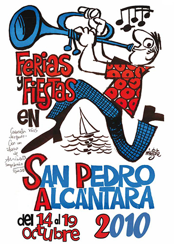 Cartel de la Feria de San Pedro Alcántara 2010. Antonio Mingote